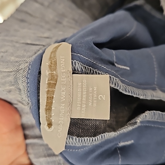 NWT Athleta // Linen wide leg pant size 2 - Picture 5 of 6